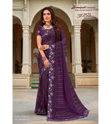 Laxmipati Apsara N-2071 Chiffon Violet Saree