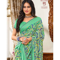 Laxmipati Indu N-2073 Georgette Multicolor Saree