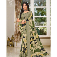 Laxmipati Indu N-2074 Gerogette Multicolor Saree