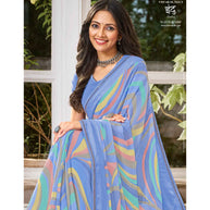 Laxmipati Indu N-2075 Georgette Multicolor Saree