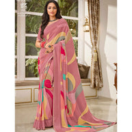 Laxmipati Indu N-2076 Georgette Multicolor Saree