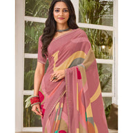 Laxmipati Indu N-2076 Georgette Multicolor Saree