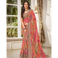 Laxmipati Indu N-2082 Georgette Multicolor Saree