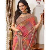 Laxmipati Indu N-2082 Georgette Multicolor Saree