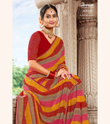 Laxmipati Mastani N-2086 Georgette Multicolor Saree