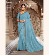 Laxmipati Mastani N-2087 Organza Sky Blue Saree