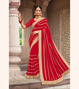 Laxmipati Mastani N-2088 Georgette Red Saree