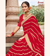 Laxmipati Mastani N-2088 Georgette Red Saree