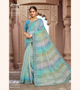 Laxmipati Mastani N-2096 Organza Multicolor Saree