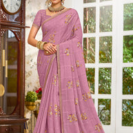 Laxmipati Zinal N-2109 Chiffon Mauve Saree