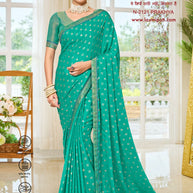 Laxmipati Ritika N-2121 Satin Chiffon Green Saree
