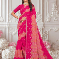 Light pink colour saree​