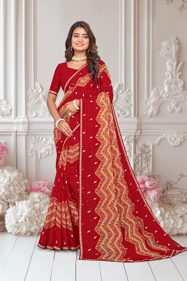 Red saree