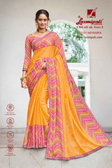 Laxmipati Diwani N-2131 Chiffon Multicolor Saree