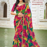 Laxmipati Diwani N-2141 Georgette Multicolor Saree