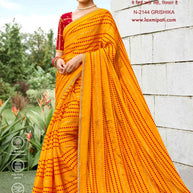Laxmipati Diwani N-2144 Chiffon Mustard Saree