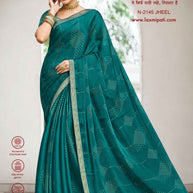 Laxmipati Diwani N-2145 Satin Chiffon Rama Saree