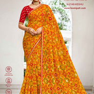Laxmipati Diwani N-2149 Silk Mustard Saree