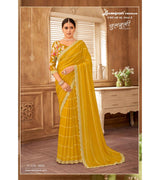 Laxmipati Chulbuli N-2158 Satin Yellow Saree