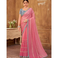 Laxmipati Chulbuli N-2161 Satin Chiffon Pink Saree