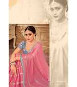 Laxmipati Chulbuli N-2161 Satin Chiffon Pink Saree