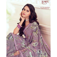 Laxmipati Gulbhar N-2163 Georgette Purple Saree