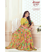 Laxmipati Gulbhar N-2166 Georgette Mustard Saree