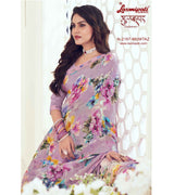 Laxmipati Gulbhar N-2167 Georgette Purple Saree