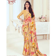 Laxmipati Gulbhar N-2169 Georgette Orange Saree