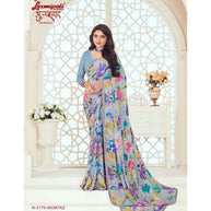 Laxmipati Gulbhar N-2170 Georgette Blue Saree