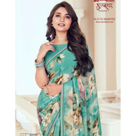 Laxmipati Gulbhar N-2172 Georgette Multicolor Saree