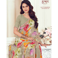 Laxmipati Gulbhar N-2173 Georgette Beige Saree