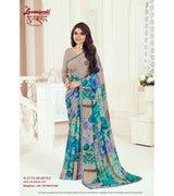 Laxmipati Gulbhar N-2174 Georgette Grey Saree