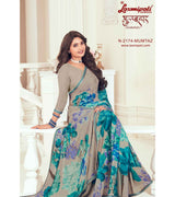 Laxmipati Gulbhar N-2174 Georgette Grey Saree