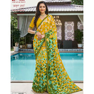 Laxmipati Amrit Varsha N-2183 Chiffon Multicolor Saree