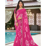 Laxmipati Amrit Varsha N-2185 Chiffon Pink Saree