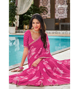 Laxmipati Amrit Varsha N-2185 Chiffon Pink Saree