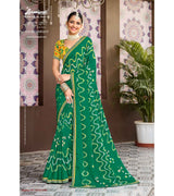 Laxmipati Amrit Varsha N-2189 Chiffon Green Saree