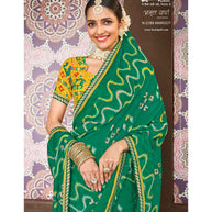 Laxmipati Amrit Varsha N-2189 Chiffon Green Saree