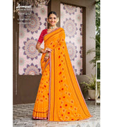 Laxmipati Amrit Varsha N-2196 Chiffon Mustard Saree