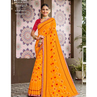 Laxmipati Amrit Varsha N-2196 Chiffon Mustard Saree