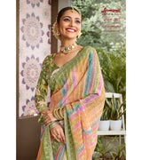 Laxmipati Amrit Varsha N-2198 Chiffon Multicolor Saree