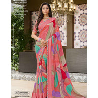 Laxmipati Amrit Varsha N-2200 Chiffon Multicolor Saree