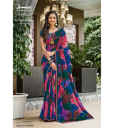 Laxmipati Amrit Varsha N-2202 Slub Multicolor Saree