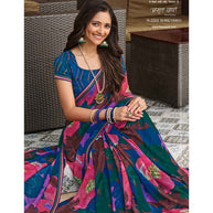 Laxmipati Amrit Varsha N-2202 Slub Multicolor Saree