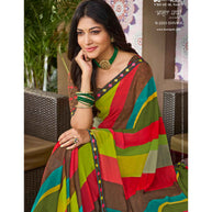 Laxmipati Amrit Varsha N-2203 Georgette Multicolor Saree