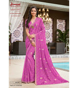 Laxmipati Amrit Varsha N-2204 Chiffon Pink Saree