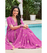 Laxmipati Amrit Varsha N-2204 Chiffon Pink Saree