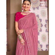 Laxmipati Amrit Varsha N-2208 Chiffon Pink Saree