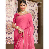Laxmipati Amrit Varsha N-2214 Satin Pink Saree